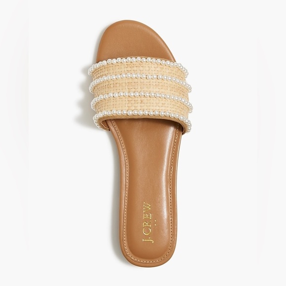 J. Crew Factory Pearl Slide Sandals - Picture 2 of 10